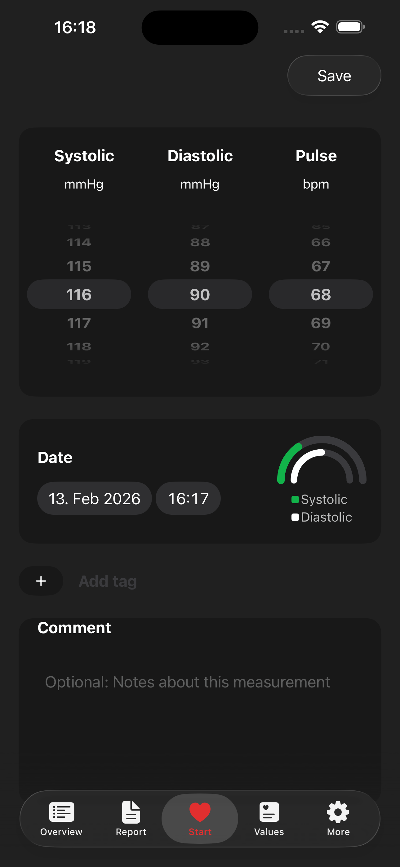Blood Pressure & Pulse Diary